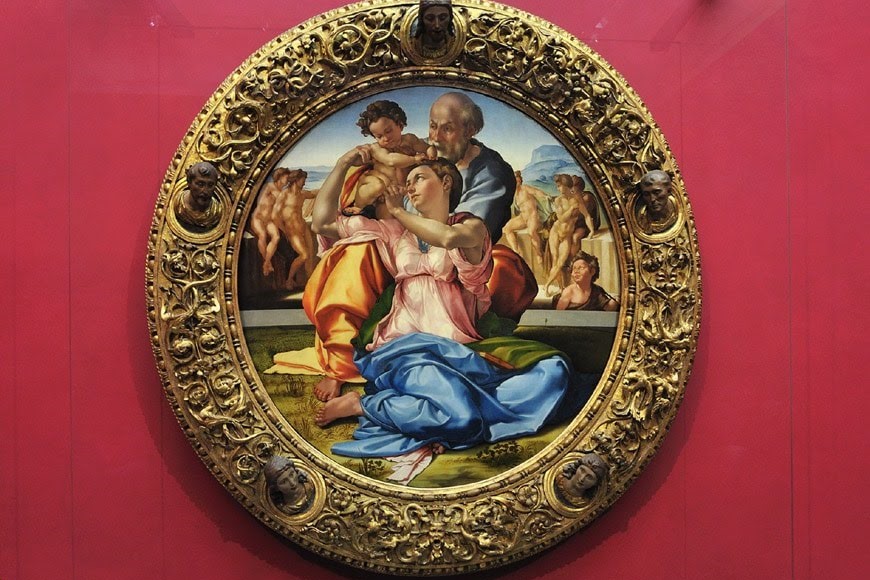 Michelangelo-Buonarroti-Tondo-Doni-Uffizi-Gallery-Florence